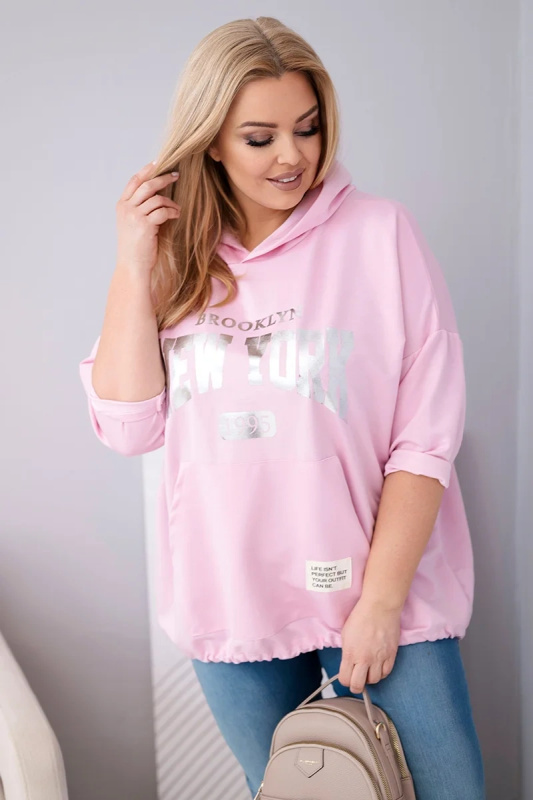 Kesi Włoski dámská mikina Plus Size s kapucí