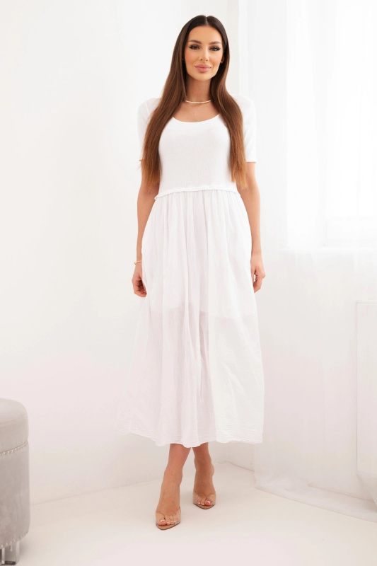 Kesi Włoski dámské bavlněné midi šaty