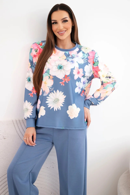 Kesi dámská souprava s květinovým vzorem