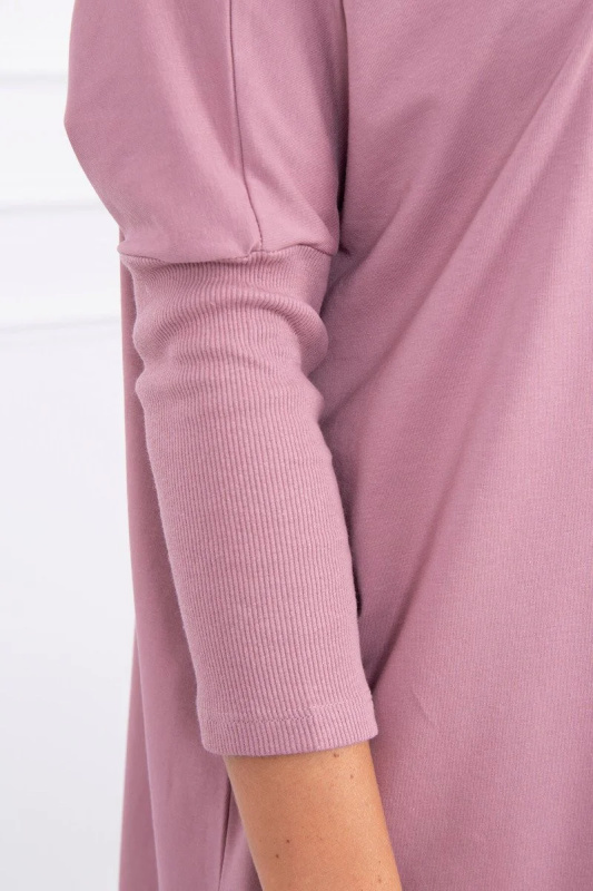 Kesi Oversize halenka s potiskem duhových rtů Barva: Růžová - tmavě, Velikost: UNI
