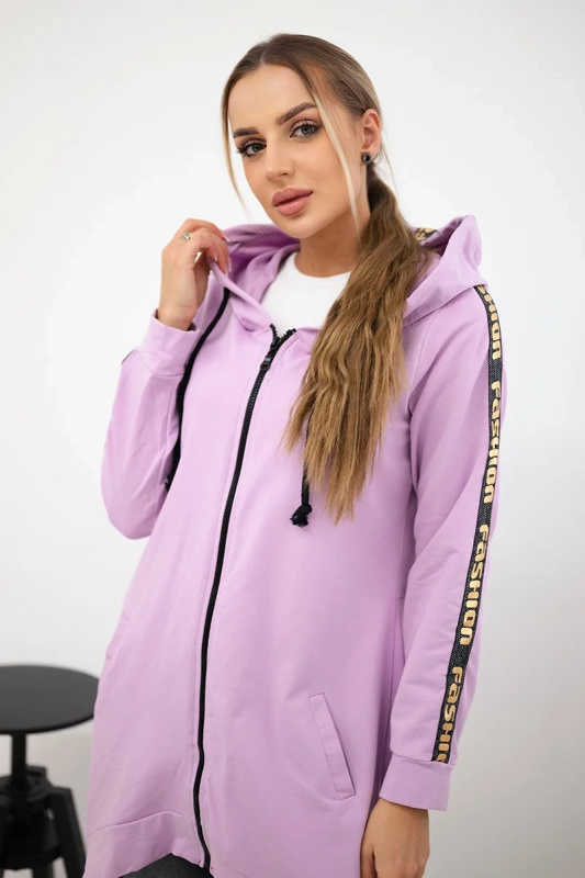 Kesi Mikina Fashione se zipem na zádech + kapse Barva: Fialová, Velikost: UNI