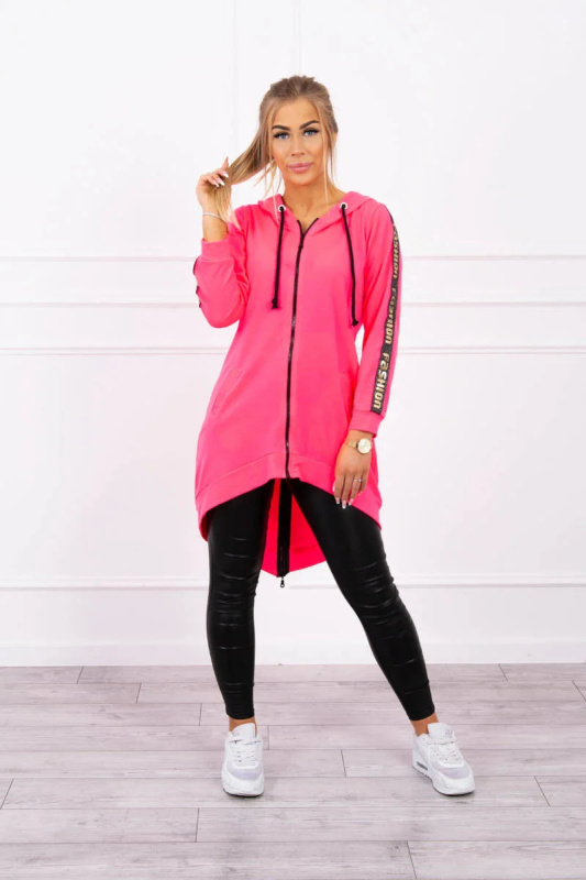 Kesi Mikina Fashione se zipem na zádech + kapse Barva: Růžová, Velikost: UNI