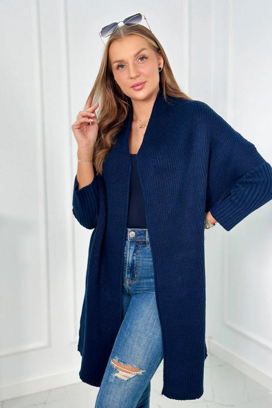 Kesi Jednobarevný svetr Izabell Barva: Modrá - tmavě, Velikost: UNI