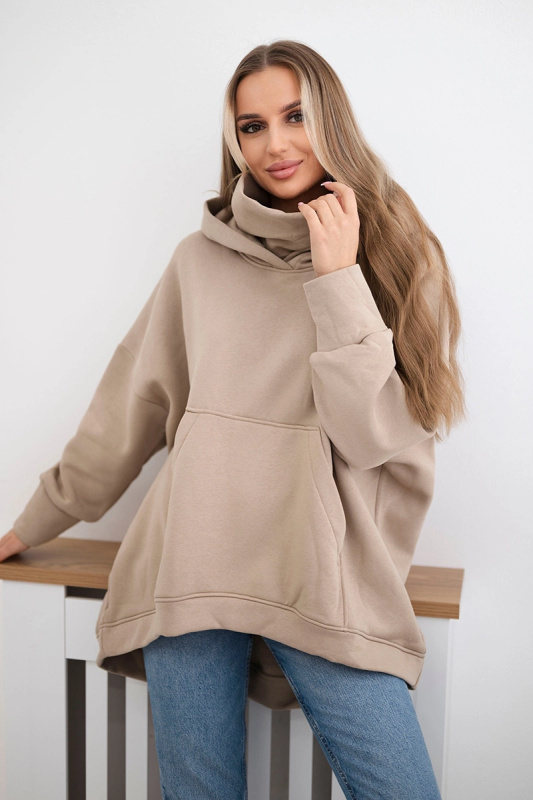 Kesi Zateplená oversize mikina Vege Barva: Béžová, Velikost: UNI