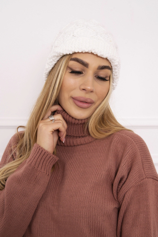 Roma Bis fleecová čepice K235 bílá UNI