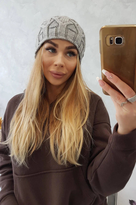 Fleecová čepice Sonia K201 šedá UNI