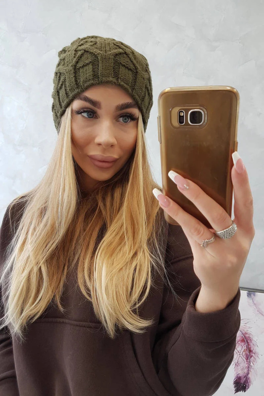 Fleecová čepice Sonia K201 khaki UNI