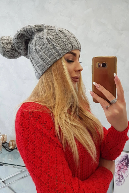 Milano fleecová čepice K203 světle šedá UNI