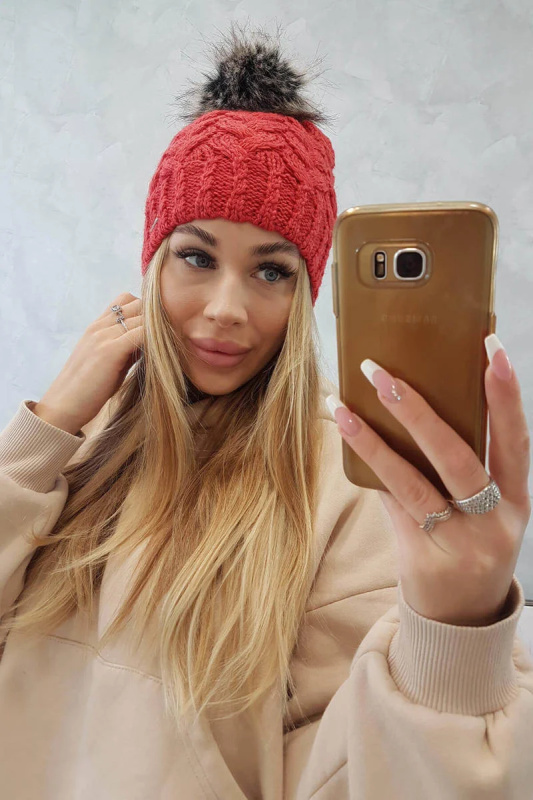 Fleecová čepice Daria K217 malpberry UNI