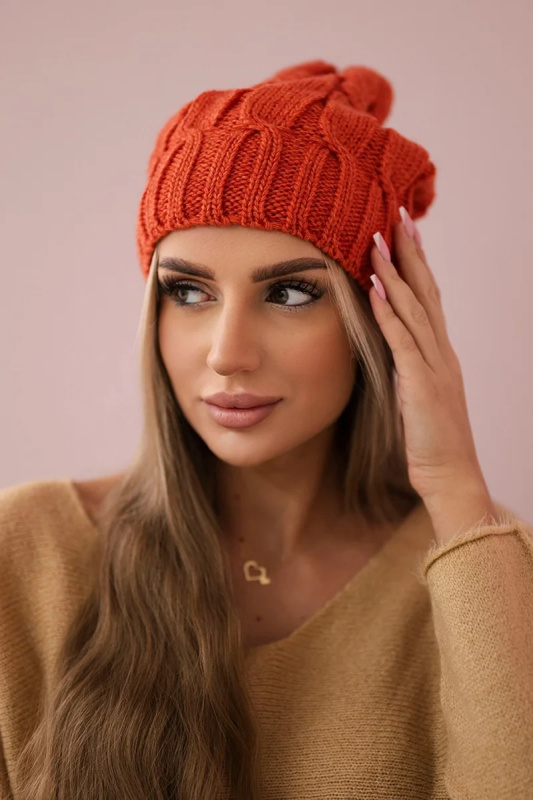 Fleecová čepice Iwona K221 červená UNI