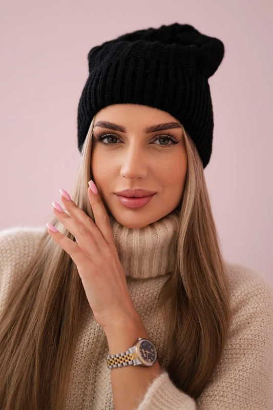 Fleecová čepice Anna K238 černá UNI