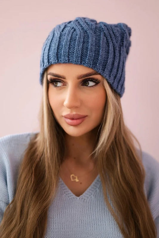 Fleecová čepice Paulina K227 dark denim UNI