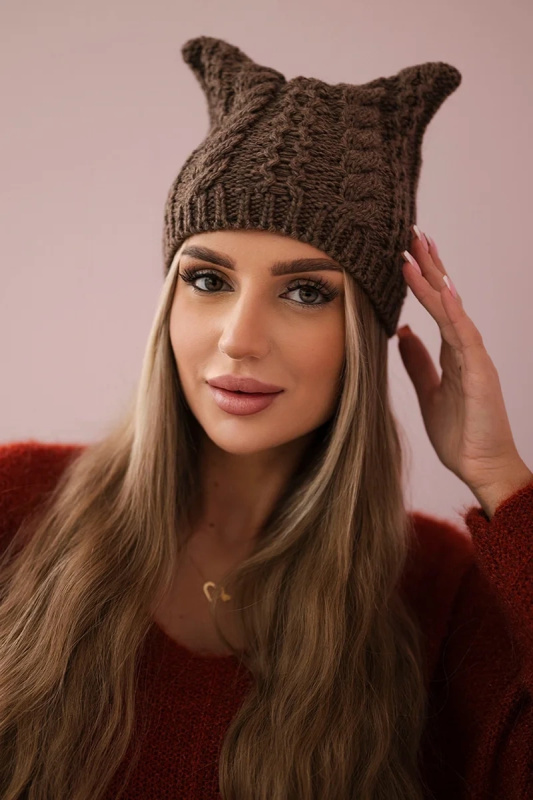 Fleecová čepice Rabbid K237 cappuccino UNI