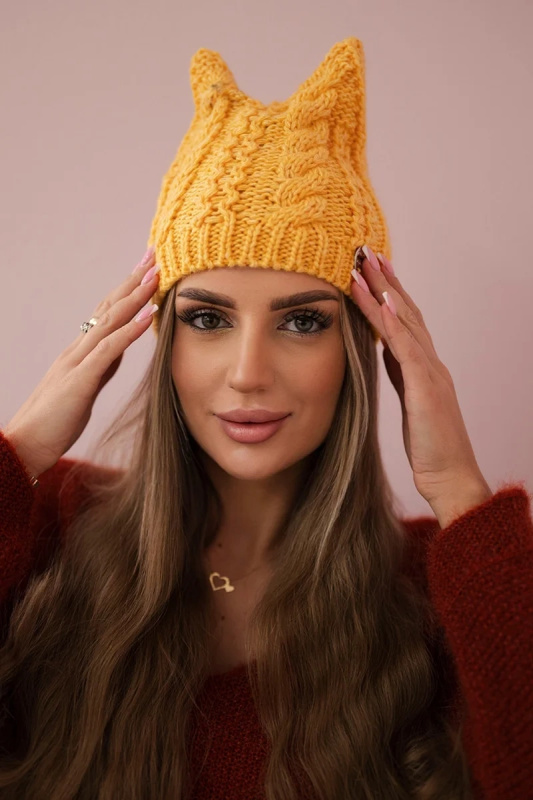 Rabbid K237 hořčicová fleecová čepice UNI