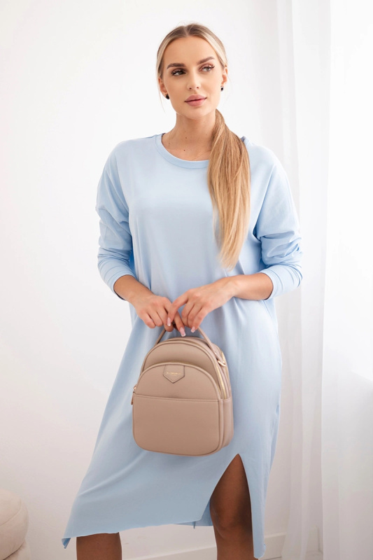 Kesi Dámské šaty Nia oversize Barva: Modrá - světle, Velikost: UNI