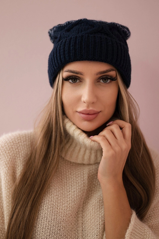 Fleecová čepice Alice K248 denim+blue UNI