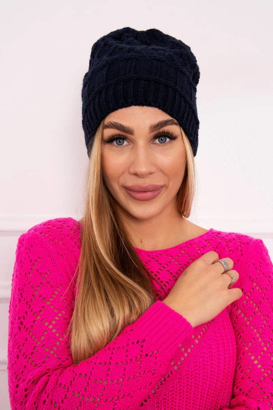 Fleecová čepice Marta K231 navy blue UNI