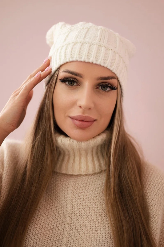 Fleecová čepice Marta K231 ecru UNI