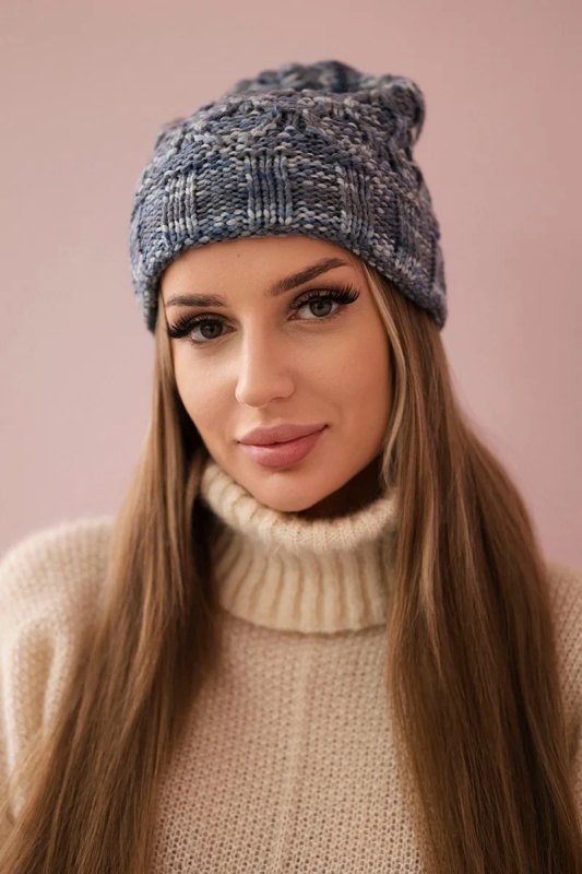 Fleecová čepice Melisa K241 navy blue+blue UNI