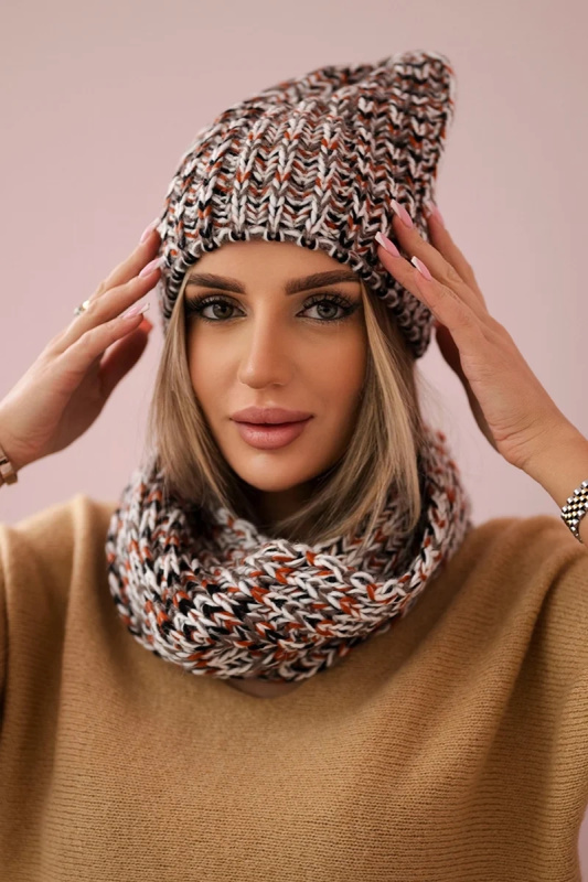 Dámská fleecová souprava Merry K202 černá+červená UNI