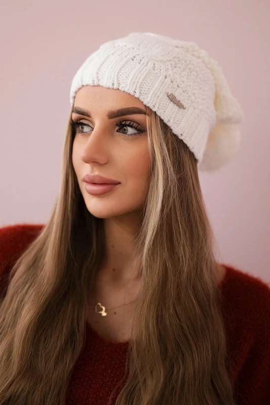 Fleecová čepice Sandra K210 bílá UNI