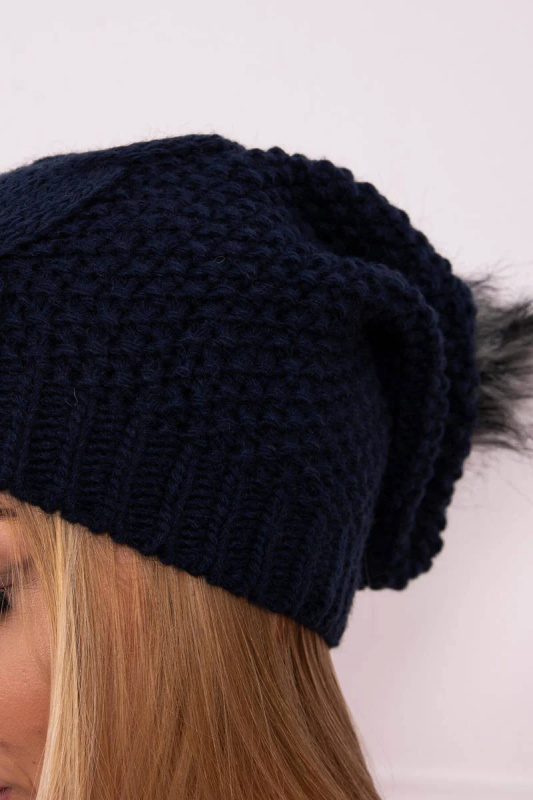 Fleecová čepice Sandra K210 navy blue UNI