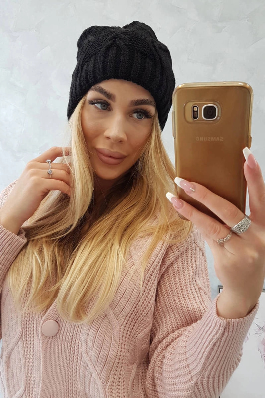 Fleecová čepice Sylwia K244 černá UNI