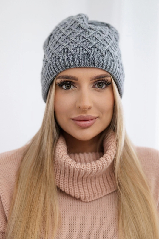 K204 tmavě šedá fleecová kšiltovka UNI