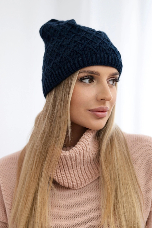 Fleecová čepice K204 tmavě modrá UNI