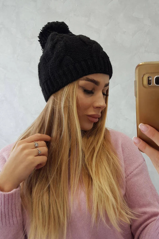 Fleecová čepice Stefania K278 černá UNI