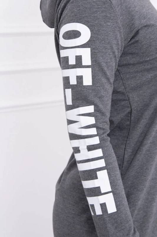 Kesi Dámské bavlněné šaty Off White Barva: Šedá - tmavě, Velikost: UNI