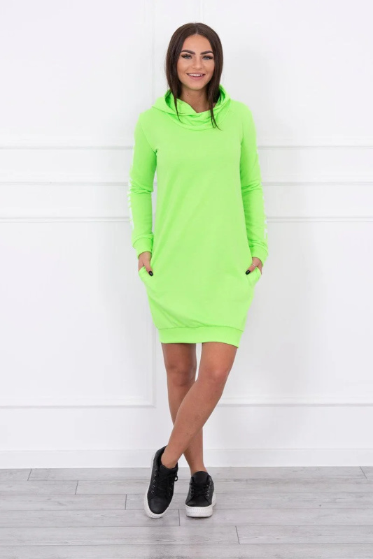 Kesi Dámské bavlněné šaty Off White Barva: Zelená - světle, Velikost: UNI