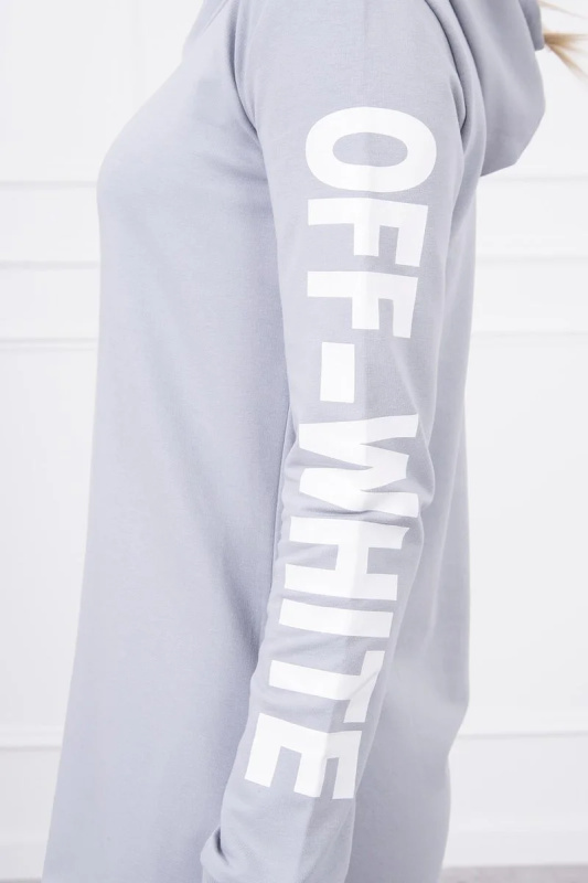 Kesi Dámské bavlněné šaty Off White Barva: Šedá, Velikost: UNI