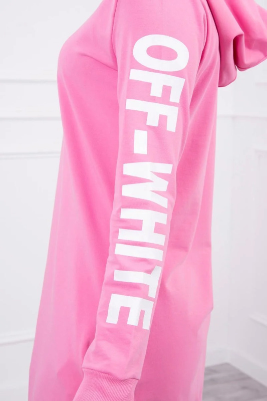 Kesi Dámské bavlněné šaty Off White Barva: Světle růžová, Velikost: UNI