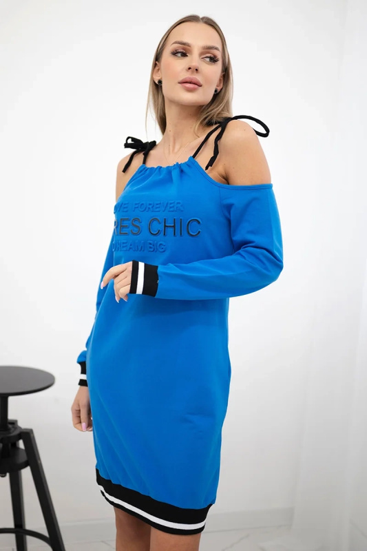 Kesi Šaty Tres Chic Barva: Modrá - tmavě, Velikost: UNI