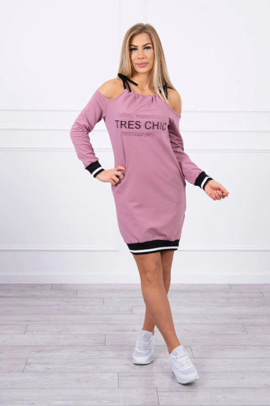 Kesi Šaty Tres Chic Barva: Růžová, Velikost: UNI