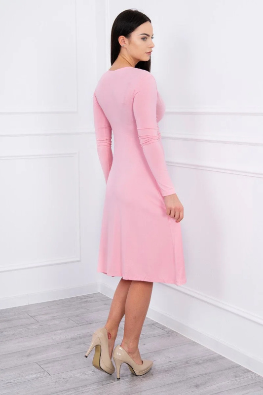 Kesi Šaty 8315 s linií poprsí Barva: Růžová - světle, Velikost: 2XL