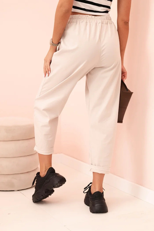 Kalhoty s kapsami Summer Punto tmavě béžová UNI