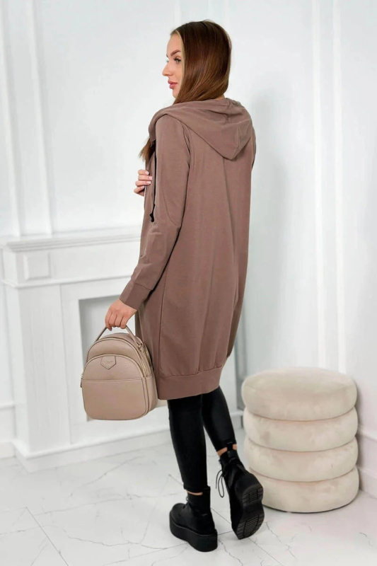 Kesi Mikina Zelda s kapucí  dlouhá Barva: Béžová, Velikost: UNI