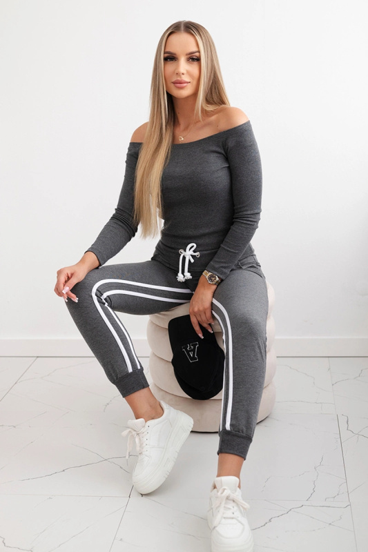 Kesi Sada Amelia - triko + legíny Barva: Šedá - tmavě, Velikost: UNI