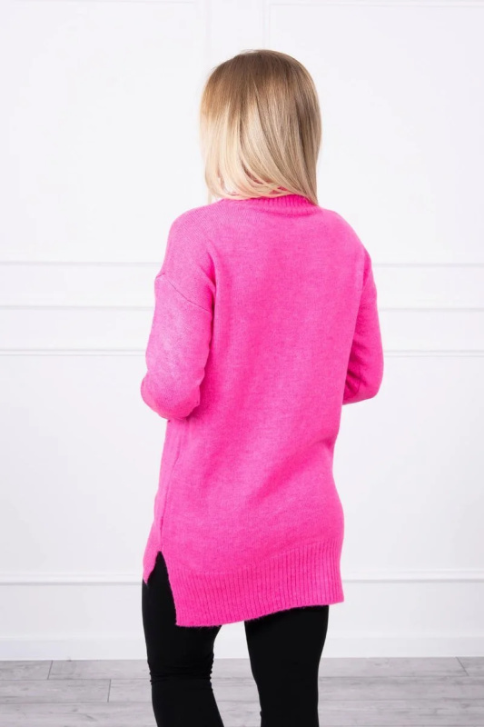 Kesi Dámský vlněný rolák Ivory s kapsami Barva: Růžová - tmavě, Velikost: UNI