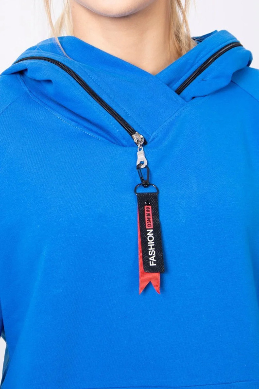 Kesi Mikina Hazel  na zip s kapucí Oversize Barva: Modrá - světle, Velikost: UNI