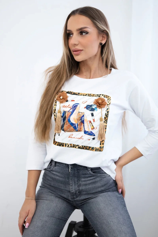 Kesi Halenka Chelsea s 3D grafikou Barva: Bílá, Velikost: UNI