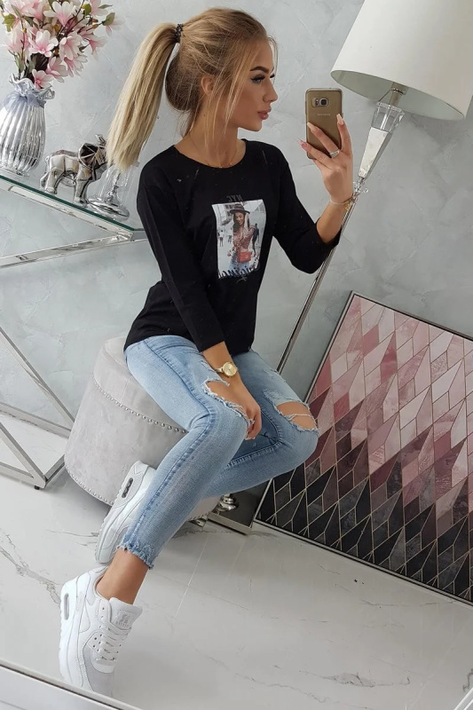 Kesi Halenka s potiskem Original Barva: Černá, Velikost: UNI