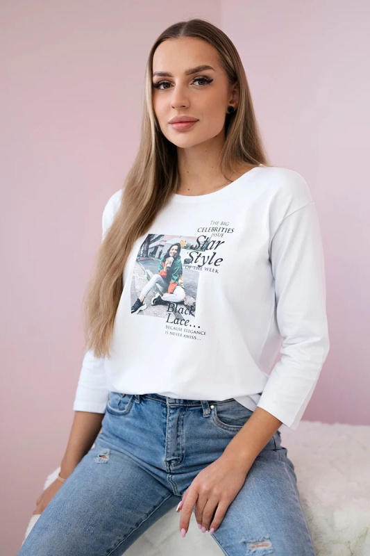 Kesi Tričko s potiskem Star Style Barva: Bílá, Velikost: UNI