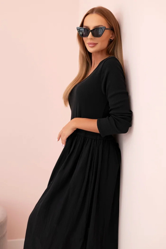 Šaty dlouhé na ramínka švestková UNI