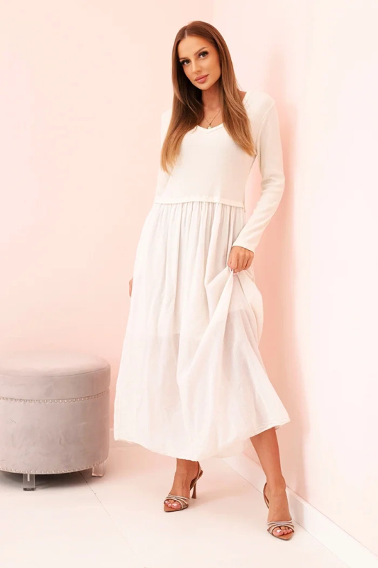 Šaty dlouhé na ramínka švestková UNI