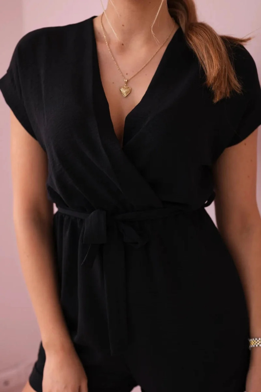 Kesi Krátký overal Koko zavazovaní v pase Barva: Černá, Velikost: UNI