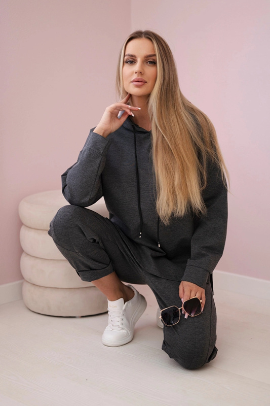 Kesi Souprava Punto Milano Winter Hoodie + kalhot Barva: Šedá - tmavě, Velikost: UNI