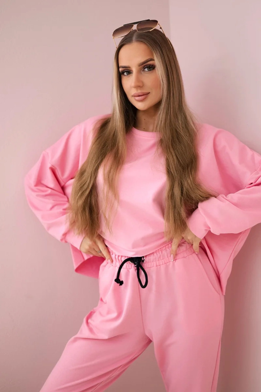Kesi Dámská souprava Emma  - mikina + tepláky Barva: Růžová, Velikost: UNI